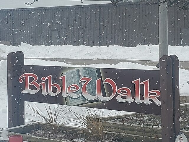 BibleWalk Mansfield OH - Image of Sign
